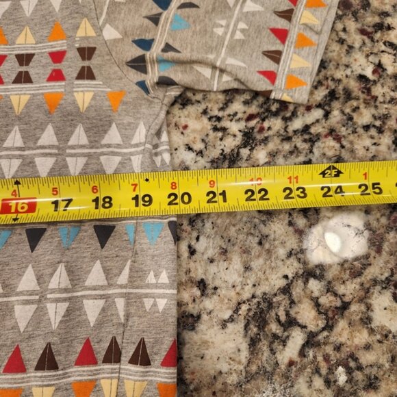 Jiberish Navaho Print Shirt With Leather Logo - Picture 4 of 8